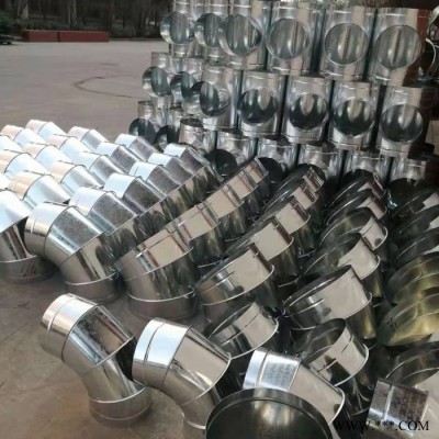 合肥政务区风管加工 通风管道设备三通 大小头加工厂家图2