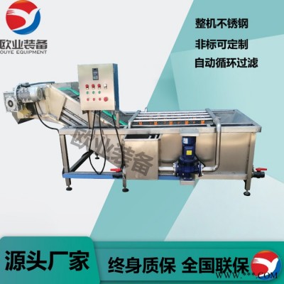 专业制造大小型项目气泡清洗机-山野菜加工设备-全自动气泡清洗机欧业制造