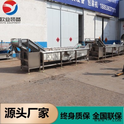 专业制造大小型项目气泡清洗机-山野菜加工设备-全自动气泡清洗机欧业制造图2