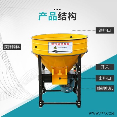 新恒富饲料成品拌料机 养猪场用搅拌机 厂家供应饲料生产加工设备图3