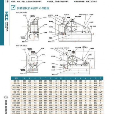 污水处理用啟正HCC50S回旋式鼓风机 回转风机 鼓风机图3