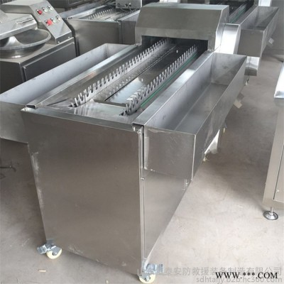 鸡爪加工设备 连续式全自动鸡爪切割机 鸡脚分段切割机图4