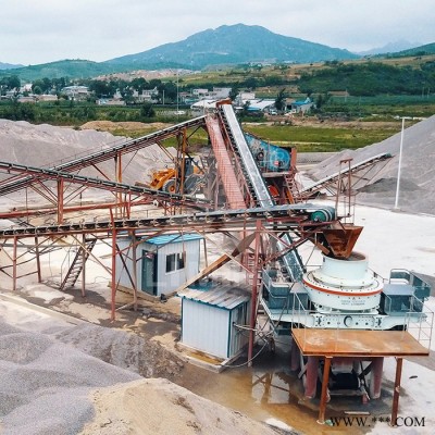河卵石加原砂 制砂石子生产线 大理石加工机械设备 水镁石石英石矿石加工工艺 新型6X制砂机图4