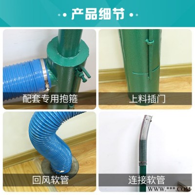 新恒富快速自吸式上料管 小麦大豆上料器 原粮玉米吸料器 饲料加工设备配件图4
