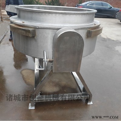 可倾式卤煮夹层锅 豌豆凉粉加工熬制设备 猪肉制品卤煮夹层锅图4