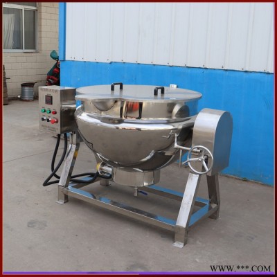 电加热酱料加工夹层锅 中药膏浓缩锅 煮豆浆做豆腐设备型号齐全图5