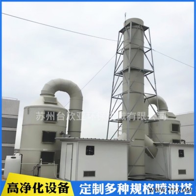 废气净化工程喷淋塔 废气喷淋塔 酸碱废气处理设备洗涤塔 PP洗涤塔 厂家定制加工图4