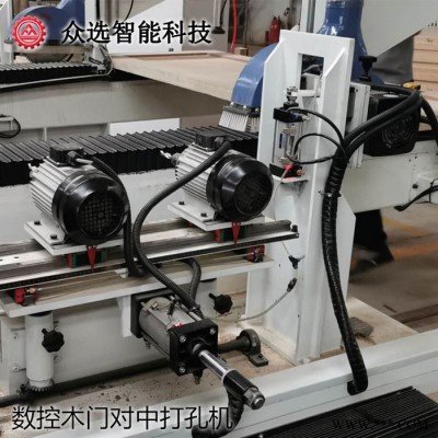 众选 ZX8160定尺断料打孔机 生产加工木门设备