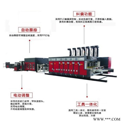 华誉-C型   纸箱生产加工设备 全自动彩箱一次性成型机 印刷粘箱打包联动线图3