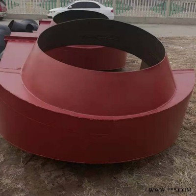 沧州生产风机进口风箱   90°风机进口风箱规格型号  75°风机进口风箱结构图5