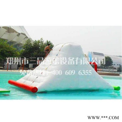 郑州三晶游乐设备厂    加工定制充气水上障碍      水上充气游乐设备图4