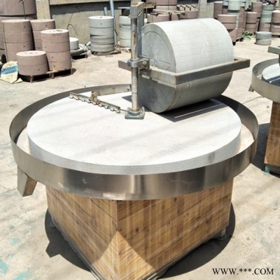 商用型石碾面粉机谷子脱壳加工设备辣椒酱加工石碾子价格图7