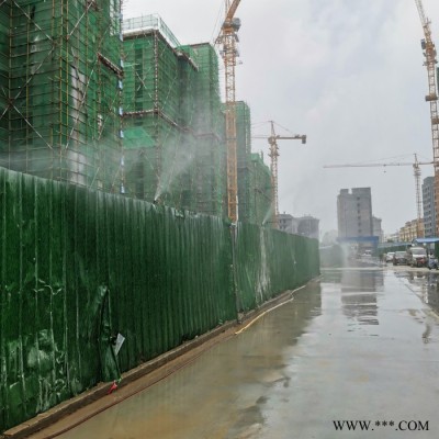 工地围挡喷淋系统 全自动景观喷雾设备 建筑工地围墙喷淋系统 定制加工图6