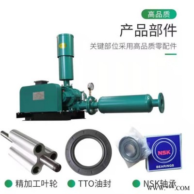 曝气三叶罗茨鼓风机工作原理7.5kw   高压二叶罗茨风机曝气风机选型图4
