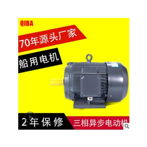 全铜线卧立式船舶电机马达 三相异步电动机 7.5/18.5/22船用电机图3