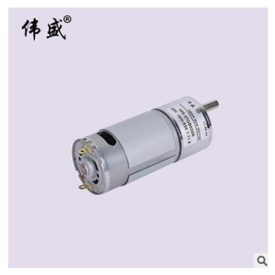 37GB555R微型永磁直流齿轮减速电机15W12V24V有刷正反调速马达图2