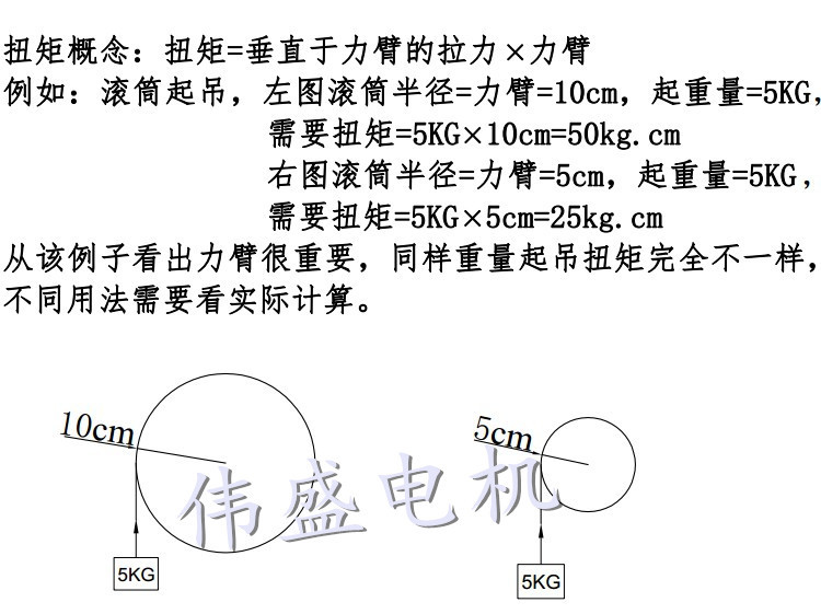 伟盛电机力矩定义