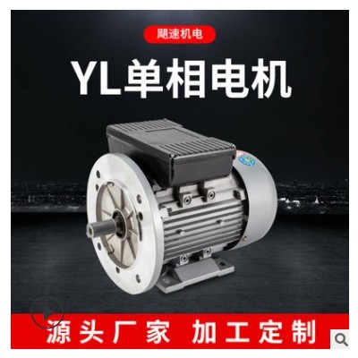 厂家直供单相异步电动机 单项法兰式Y系列铝壳电机多规格可定制图3