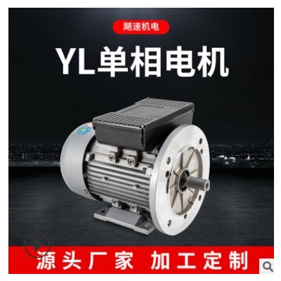 厂家直供单相异步电动机 单项法兰式Y系列铝壳电机多规格可定制图2