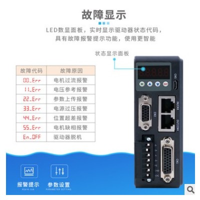 杰美康42 57 60数显闭环步进电机驱动器套装2.2NM 3NM配2HSS458N图3