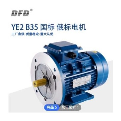 三相电容起动电机ye2马达b35国标工程用俄标可定制工厂供应电机图3
