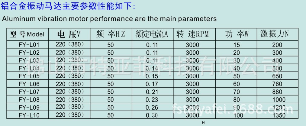 振动电机资料