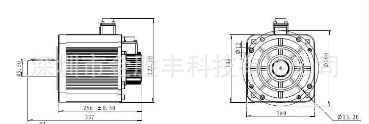 180伺服电机安装图纸