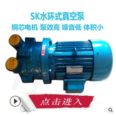 SK0.15 0.4 0.8 1.5b水环式真空泵小型真空泵直联抽气泵0.55KW