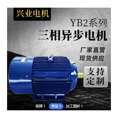 现货销售高效交流微型YE2-60M2-2三相异步电动机厂家批发图2