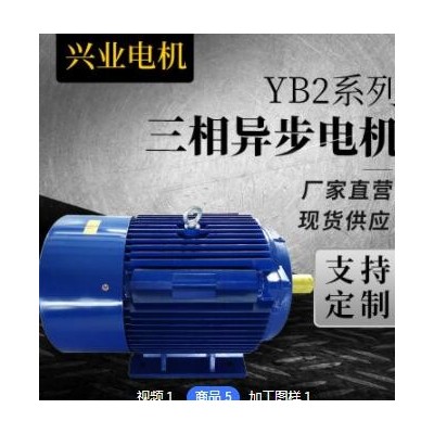 厂家销售 双出轴三相异步电动机YE2-132S1-2机械设备电动机图1