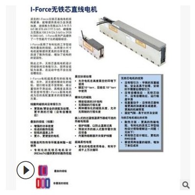 派克直线电机 I-Force无铁芯直线电机|Parker高加速度响应快图1