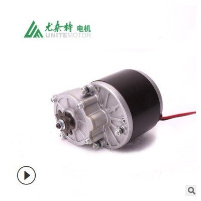 尤奈特永磁直流有刷减速电机农机电动滑板车MY1016Z3-350W36V24V图3