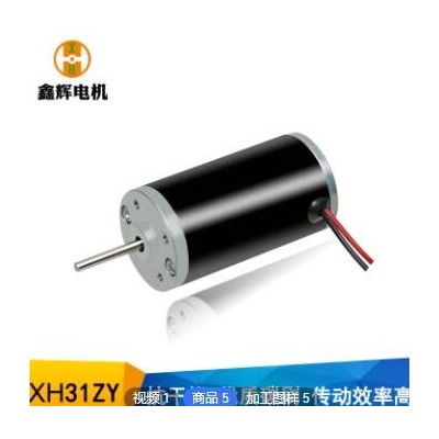 31钢管电机 配减速箱低噪音自动窗帘电机 智能家居直流永磁电机图2