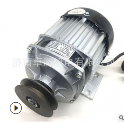 尤奈特有刷电机MY1122ZXF650W48V36V24V农机绞肉机设备皮带轮传动图3