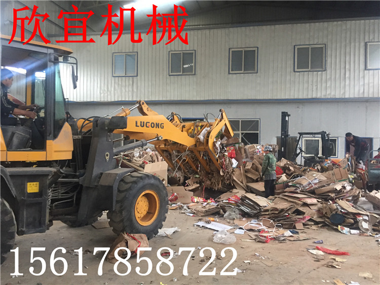 120型多功能卧室废纸箱打包机 易拉罐打包机 秸秆玉米打包机客户现场图片
