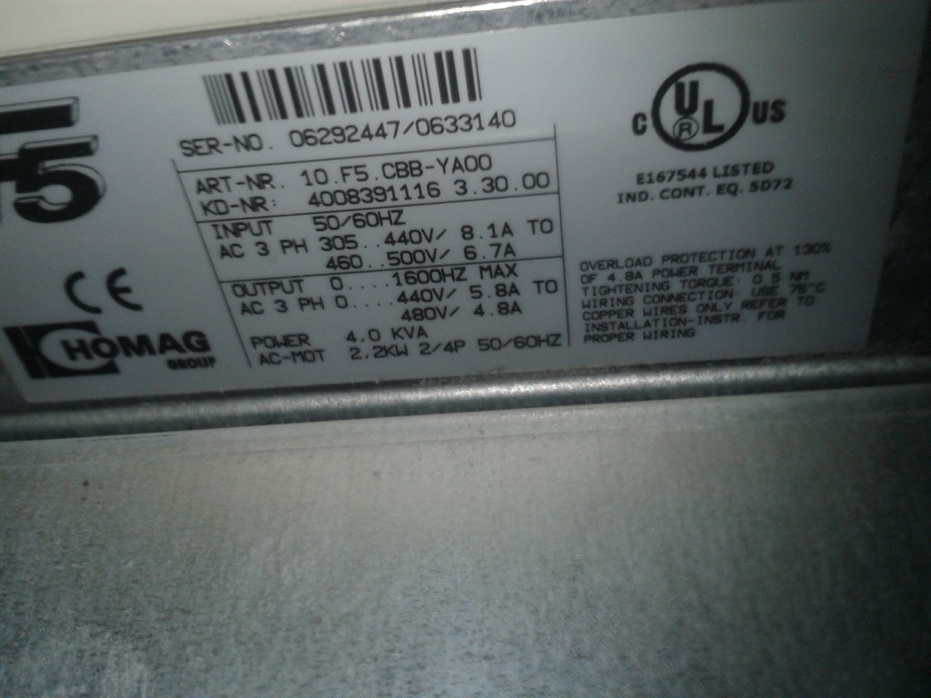 15.F5.CBE-YA00变频器
