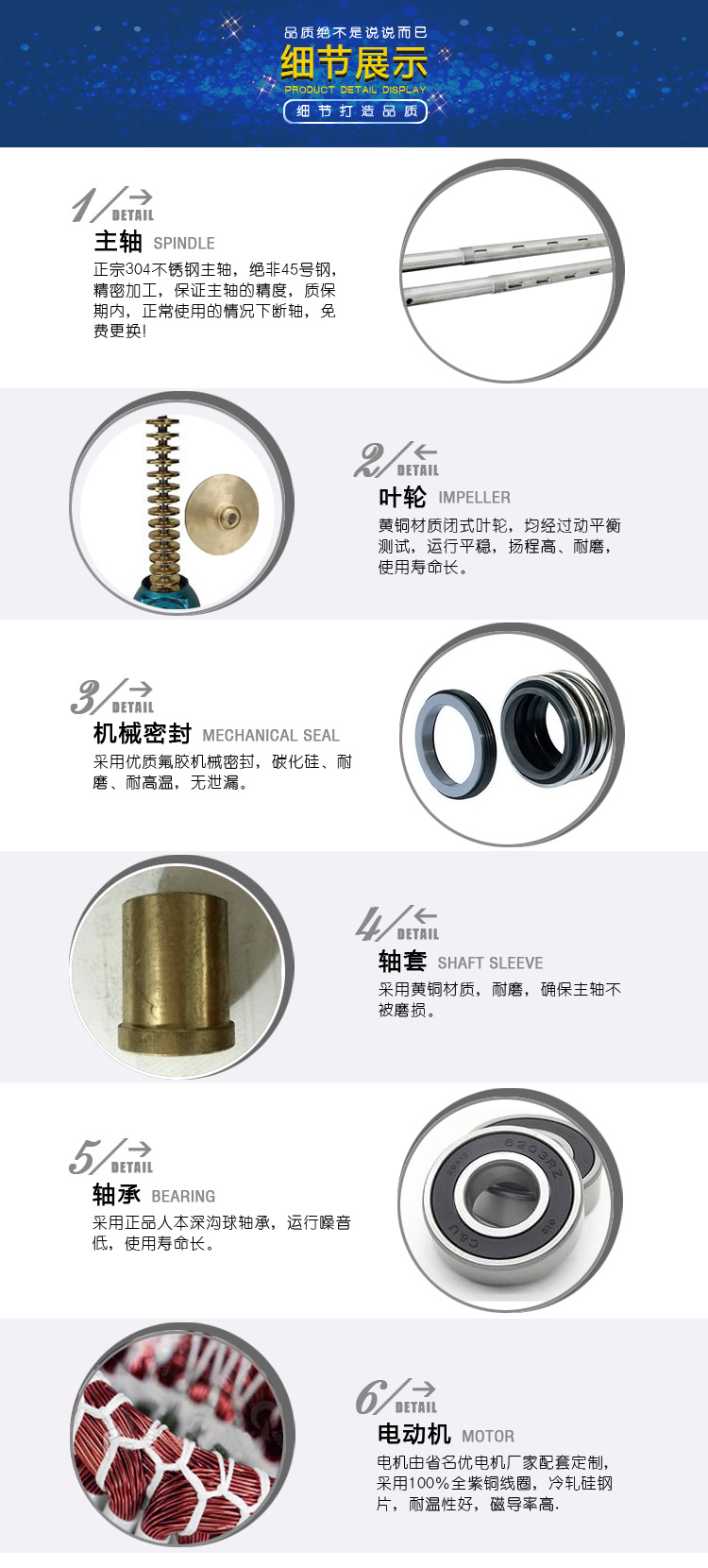VMP立式多级泵细节图
