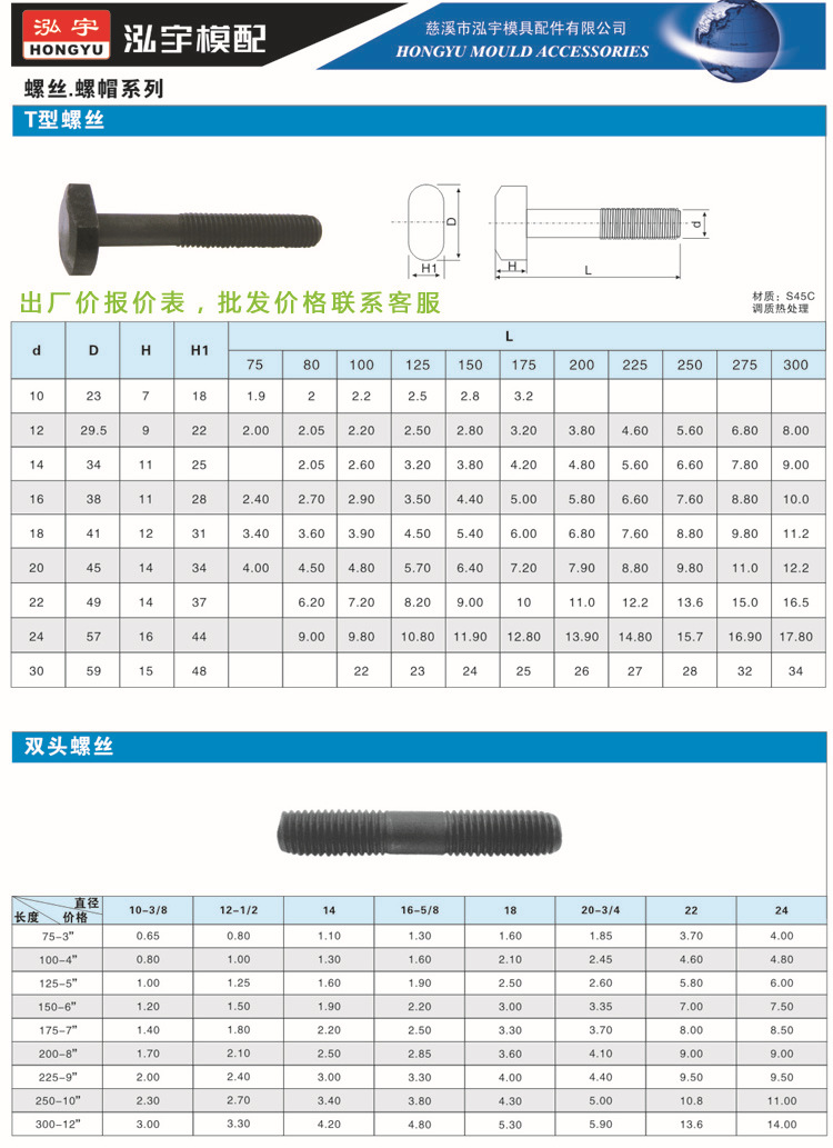 T型螺丝