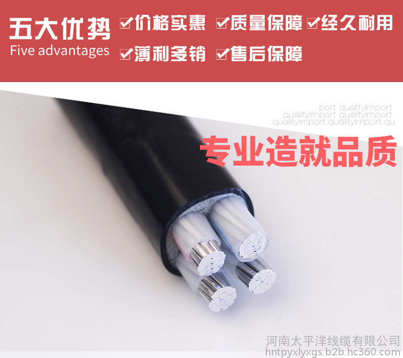铝芯电缆批发 电缆厂家直发国标铝芯电缆 工程用铝芯电缆