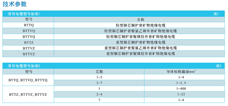 BTTZ电缆型号