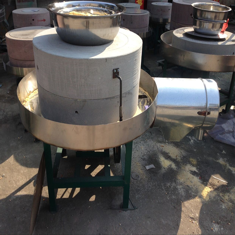商用型石碾面粉机谷子脱壳加工设备辣椒酱加工石碾子价格