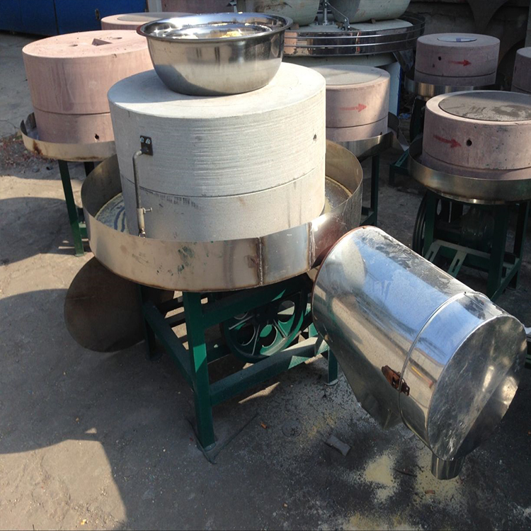 商用型石碾面粉机谷子脱壳加工设备辣椒酱加工石碾子价格