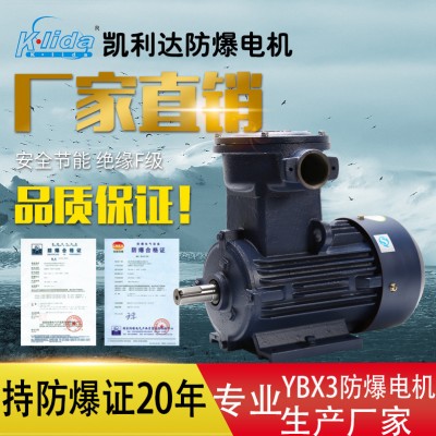 YB2电动机YB3防爆电机YBX3-1.1/1.5/3KW 立 卧式三相隔爆电机马达图2